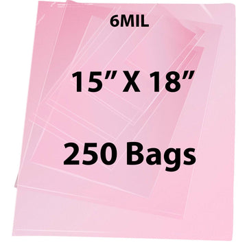 Pink Anti Static Bags 6 Mil 15" X 18" 250 Bags